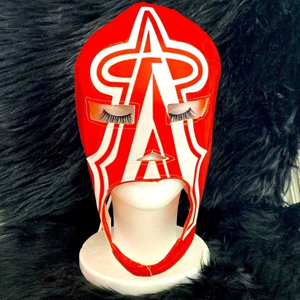 MLB Anaheim Angels Lucha Libre face mask baseball 50th anniversary California
